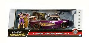 Jada 1:24 Batgirl & 1957 Chevy Corvette DC Comics Bombshells 30457